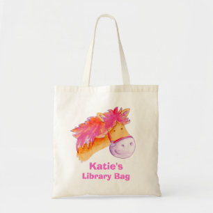 Ponytaschen-Rosaorange u. Tragetasche