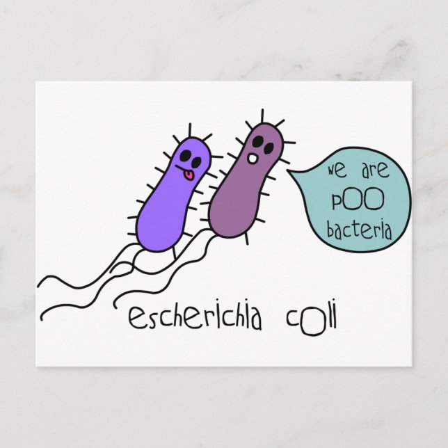 Poo Bacteria Postkarte (Vorderseite)