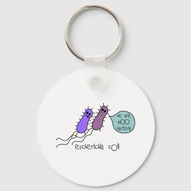 Poo Bacteria Schlüsselanhänger (Vorderseite)