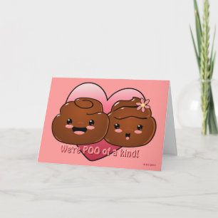 Poo d'une sorte carte de Saint-Valentin