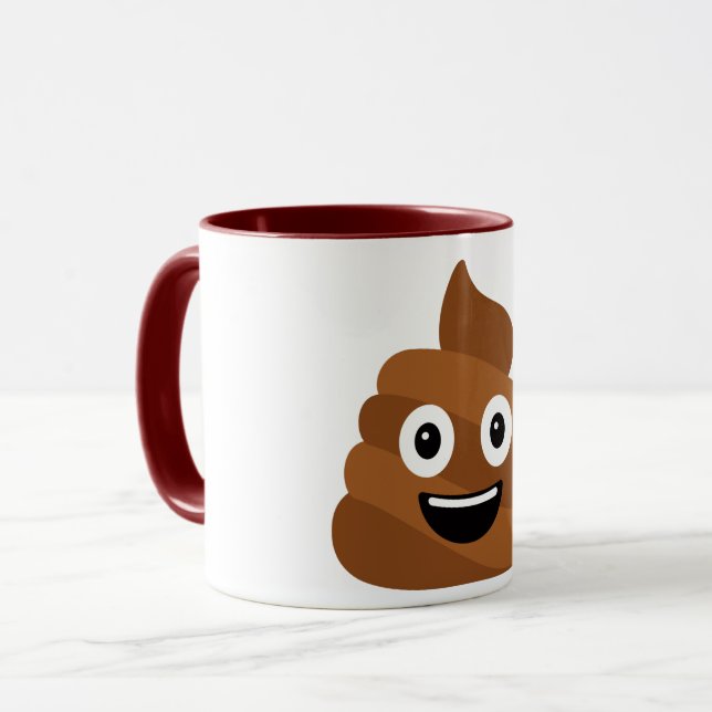 Poo Emoji Tasse (Vorderseite Links)