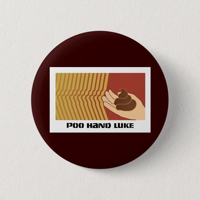 Poo Hand Luke Button (Vorderseite)