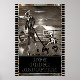 Pooch Enduction Chien Drôle Poster