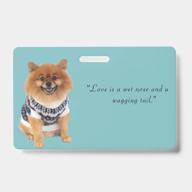 Poochie Dog Sweater | Ausweis (Vorderseite)