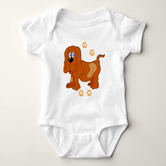 poochtastisch baby strampler (Vorderseite)