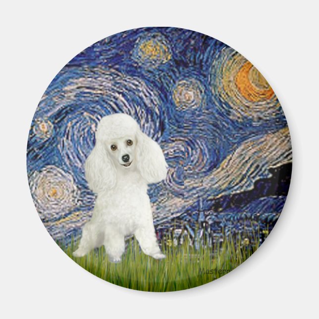 Poodle (14W) - Starry Night Magnet (Vorne)