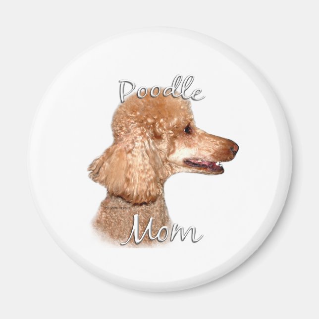 Poodle (Aprikose) Mama 2 Magnet (Vorne)