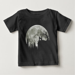 Poodle auf Mountain Halloween Geschenk für Poodle Baby T-shirt