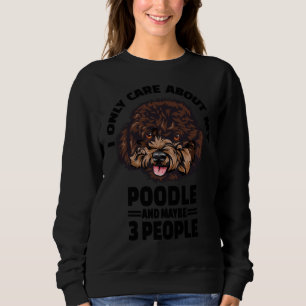Poodle Aufkleber, die mir nur wichtig sind für mei Sweatshirt