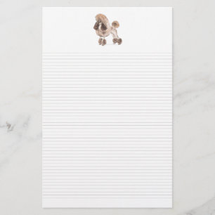 Poodle — bekleidet anzeigen: Papier mit Linde