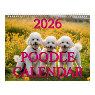 POODLE CALENDAR 2026 KALENDER