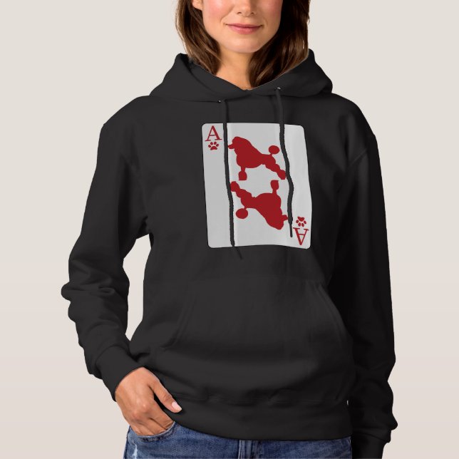 Poodle Card Geschenk Hoodie (Vorderseite)