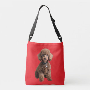 Poodle Chic” – Poodle-Plüsch-Schultertasche Tragetaschen Mit Langen Trägern