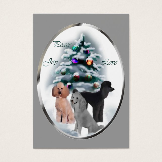 Poodle Christmas Geschenke (Vorderseite)