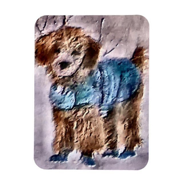 Poodle Christmas Geschenke Magnet (Vertikal)