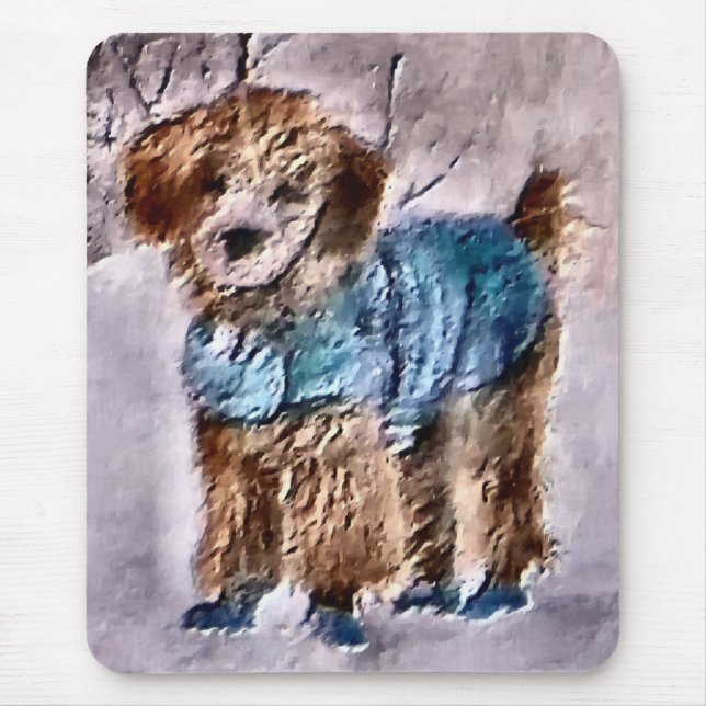 Poodle Christmas Geschenke Mousepad (Vorne)