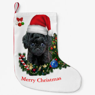 Poodle Christmas Kleiner Weihnachtsstrumpf