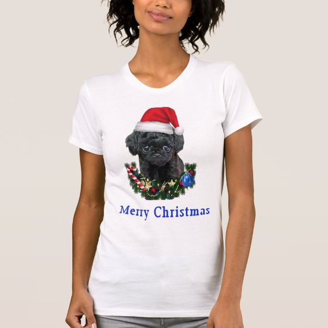 Poodle Christmas T - Shirt (Vorderseite)