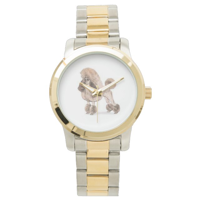 Poodle — Coat anzeigen Armbanduhr (Vorderseite)
