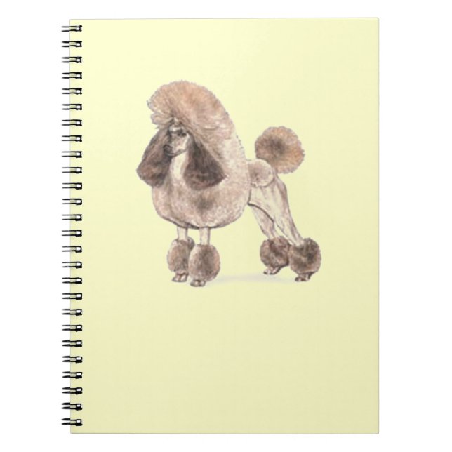 Poodle — Coat anzeigen Notizblock (Vorderseite)