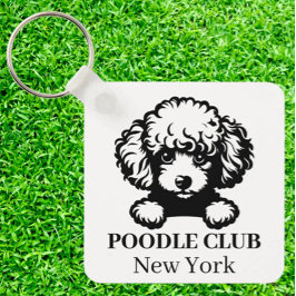 Poodle Custom Club Theme Schlüsselanhänger