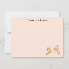 Poodle Custom Flat Vielen Dank Anmerkungen Dankeskarte