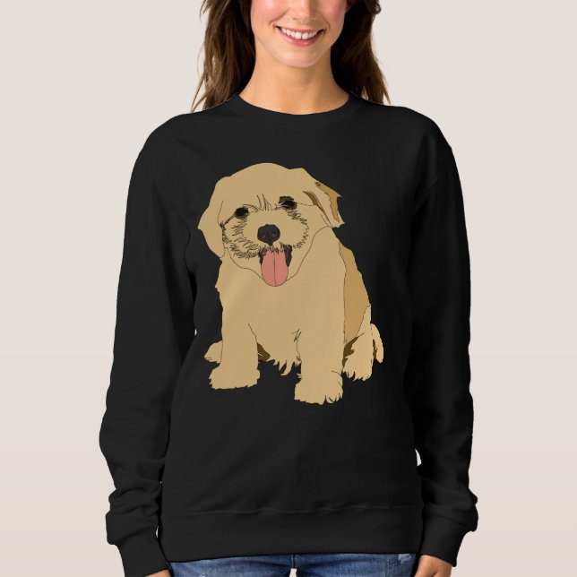 Poodle Dog Black Capulus Sweatshirt (Vorderseite)