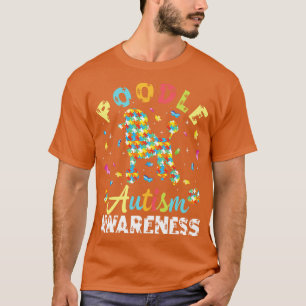 Poodle Dog for Autismus Awareness Montag Mutter F T-Shirt