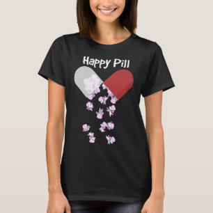 Poodle Dog Happy Pill Poodle Mama Vater Geschenk T-Shirt