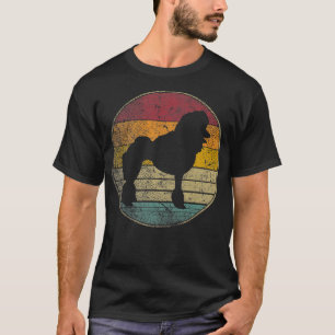 Poodle Dog Haustier Geschenk Retro Style Vintager  T-Shirt
