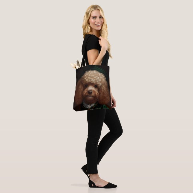 Poodle Dog in St. Patrick's Day Dress Tasche (Am Model)
