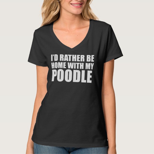 Poodle Dog Owner T-Shirt (Vorderseite)