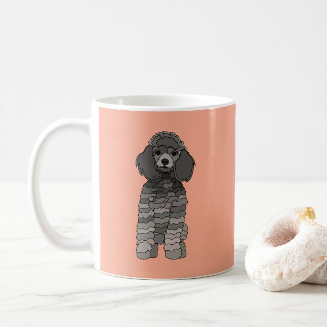 Poodle Dog Pet Kaffeetasse (Mit Donut)