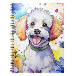 Poodle Dog Spiral Notebook Notizblock