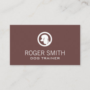 Poodle Dog Trainer Tierdienste Visitenkarte