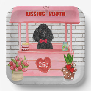 Poodle Dog Valentine's Day Kissing Booth Pappteller