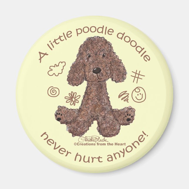 Poodle Doodle Magnet (Vorne)