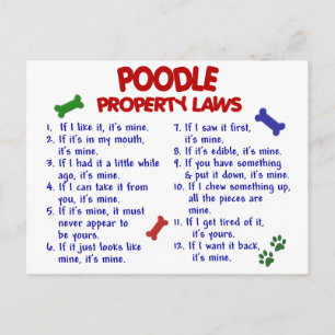 POODLE-Eigenschaftengesetze 2 Postkarte