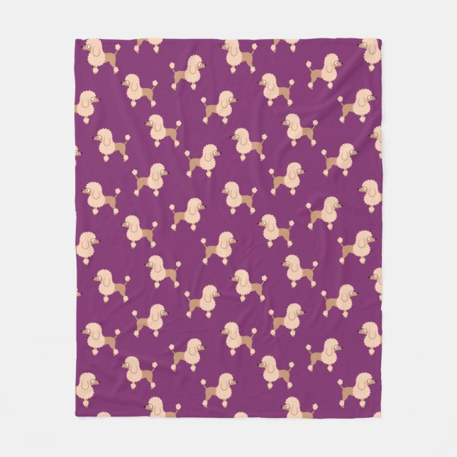 Poodle Fleece Blanket (Vorderseite)