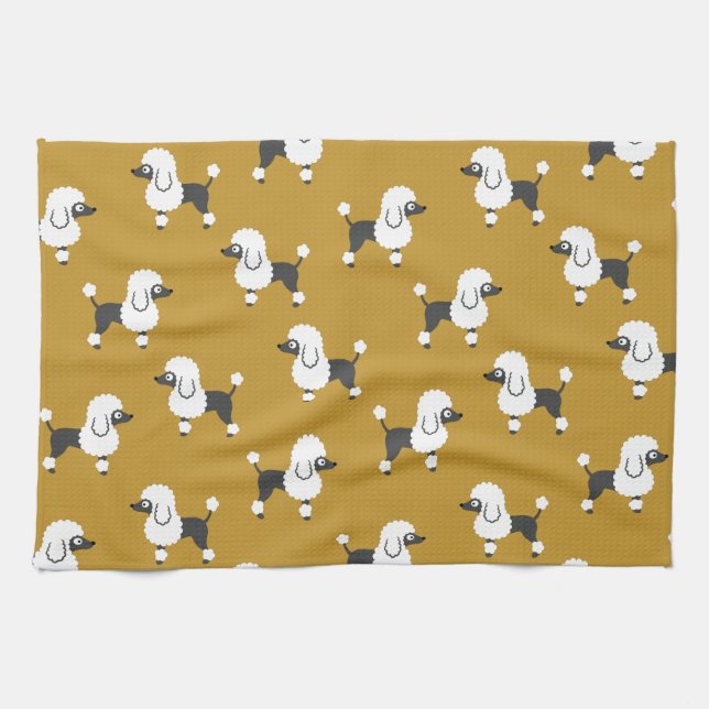 Poodle Geschirrtuch (Horizontal)