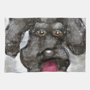 Poodle Geschirrtuch