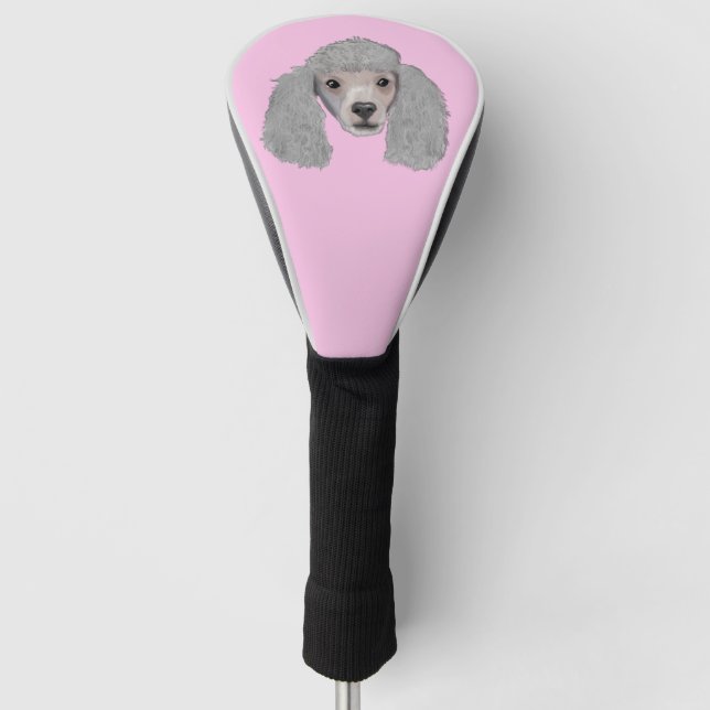 Poodle Golf Headcover (Vorderseite)