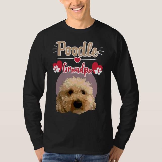 Poodle Grandpa T-Shirt (Vorderseite)