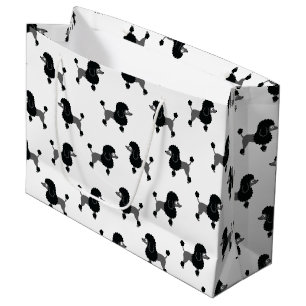Poodle große Geschenktasche Geschenktüte