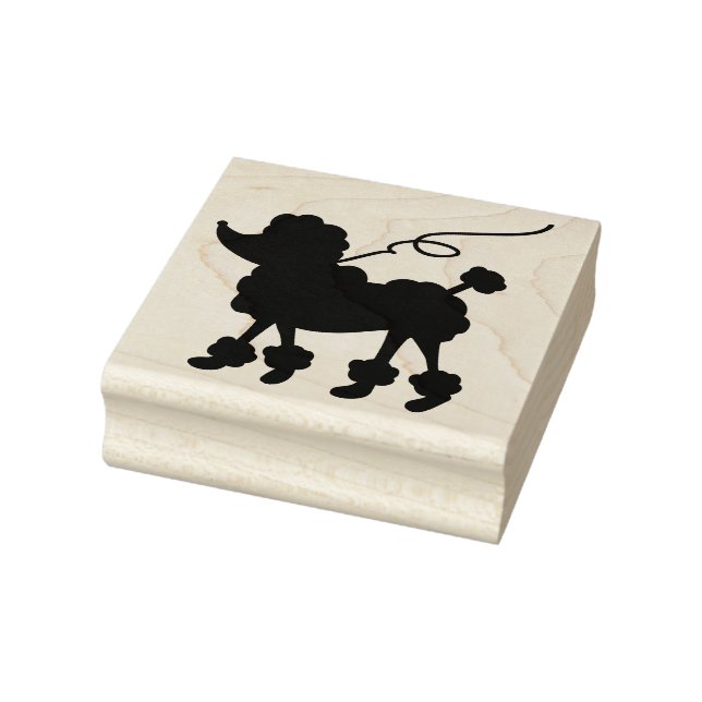 Poodle Gummistempel (Stempel)