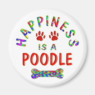 Poodle Happy Magnet