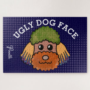 Poodle hässlicher Hund Gesicht 1000 Stück