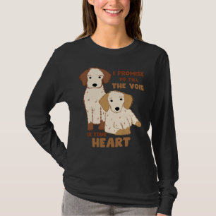 Poodle Haustier Hund Rasse Brown Promise Fill Void T-Shirt