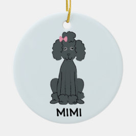 Poodle Holiday FOTO Ornament