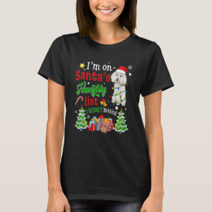 Poodle Hund auf Weihnachtsfeiern Weihnachten T-Shirt